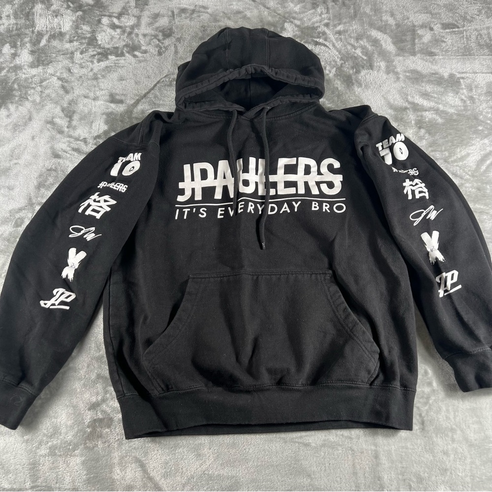Jake Paul JPAULERS IT’S EVERYDAY BRO Pullover Hoodie Sweatshirt Unisex Med Black